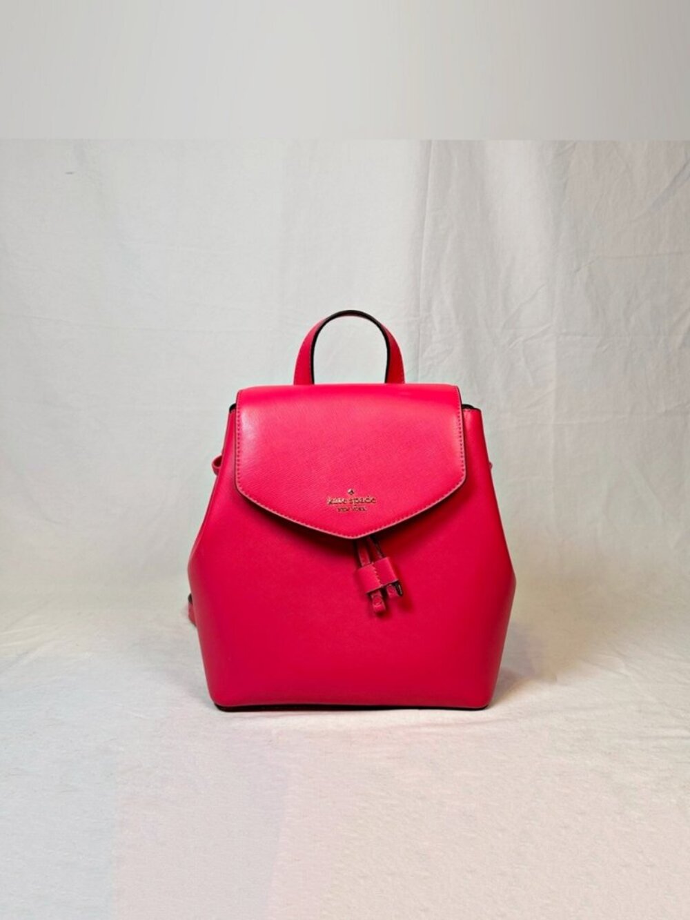 Kate Spade New York Bikini Pink Lizzie Medium Flap Backpack Handbag New $329